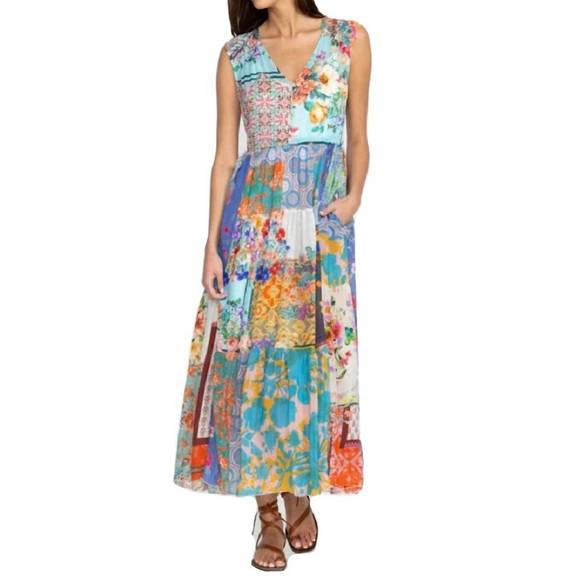 NEW JOHNNY WAS cherika natania dress in multi - Picture 1 of 3